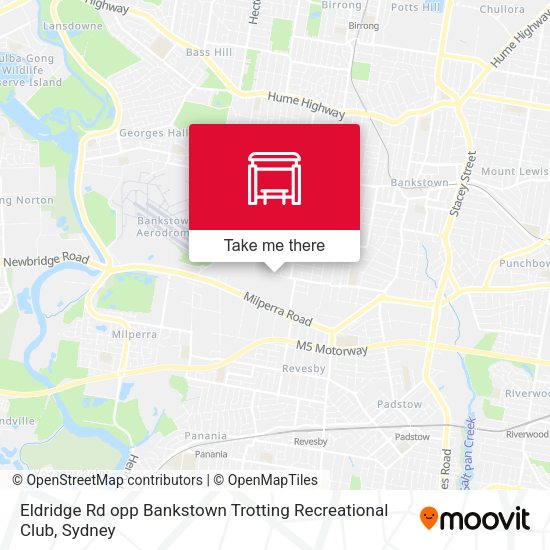 Eldridge Rd opp Bankstown Trotting Recreational Club map