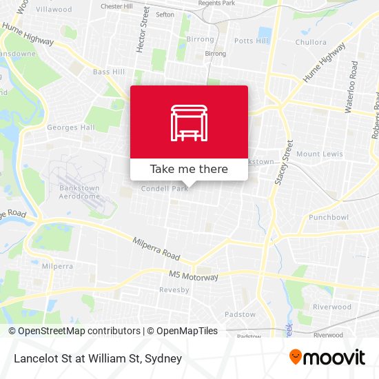 Lancelot St at William St map