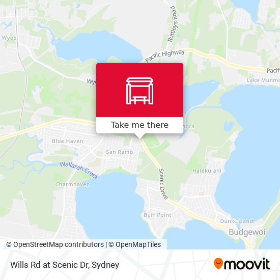Wills Rd at Scenic Dr map