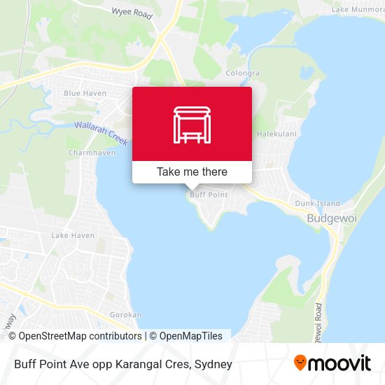 Buff Point Ave opp Karangal Cres map