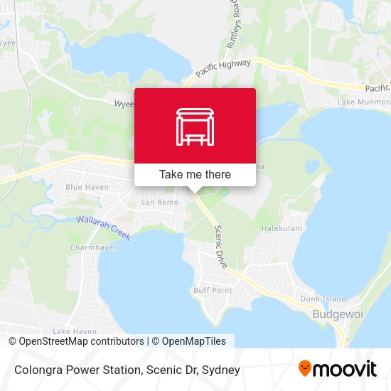 Colongra Power Station, Scenic Dr map