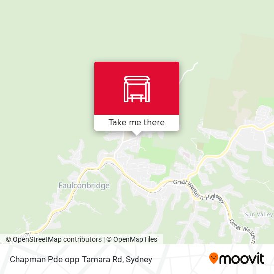 Chapman Pde opp Tamara Rd map