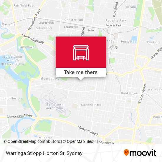 Warringa St opp Horton St map