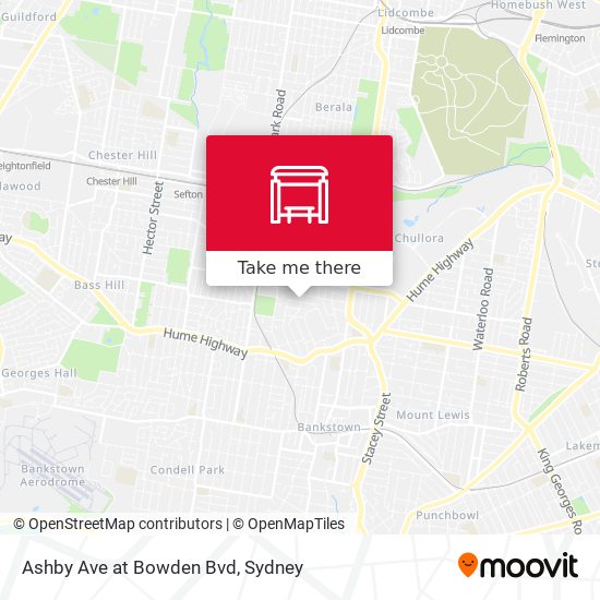 Ashby Ave at Bowden Bvd map