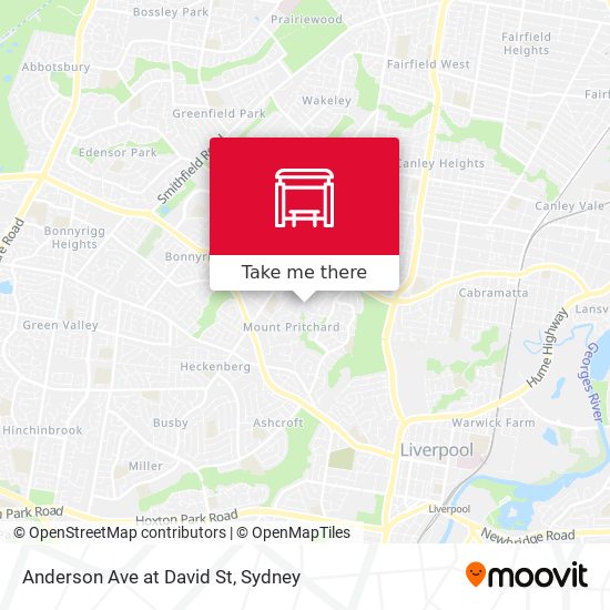 Anderson Ave at David St map
