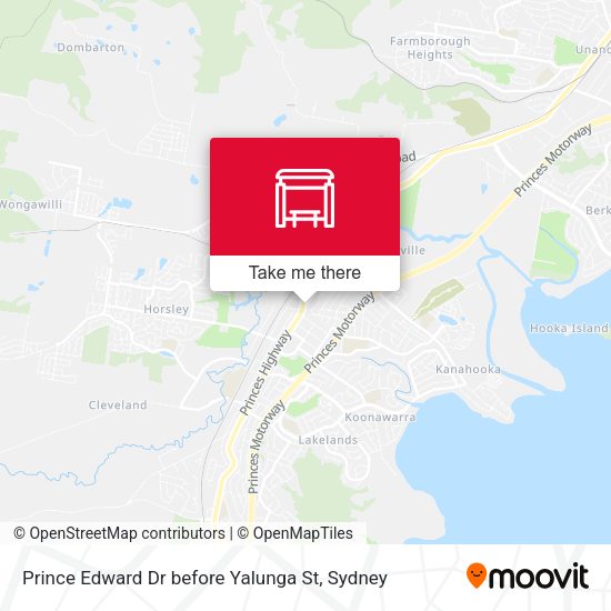 Prince Edward Dr before Yalunga St map