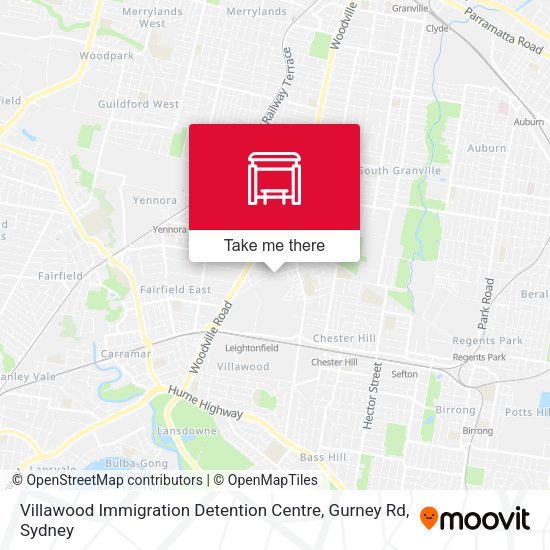 Villawood Immigration Detention Centre, Gurney Rd map
