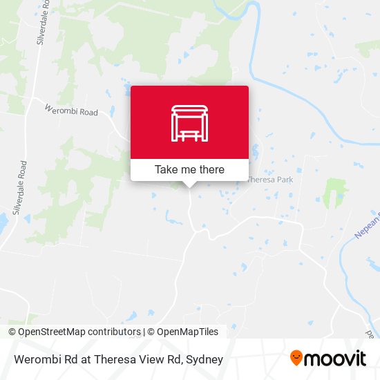 Werombi Rd at Theresa View Rd map