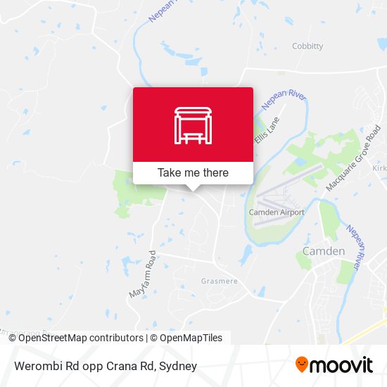 Werombi Rd opp Crana Rd map