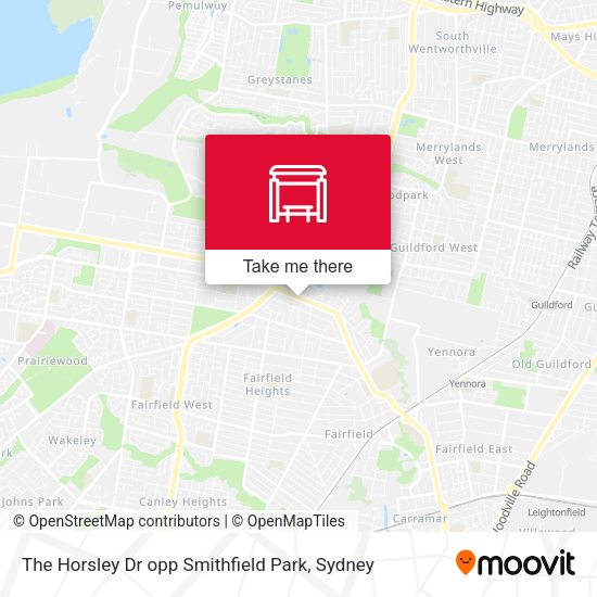 The Horsley Dr opp Smithfield Park map