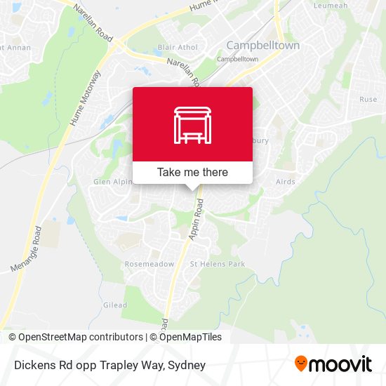 Dickens Rd opp Trapley Way map
