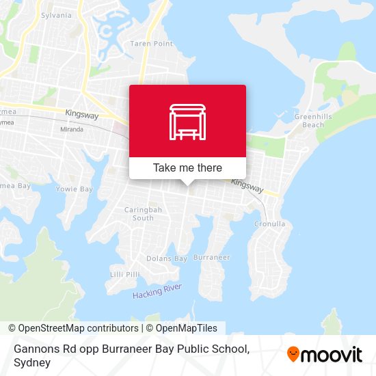 Gannons Rd opp Burraneer Bay Public School map