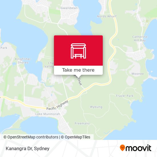 Kanangra Dr map