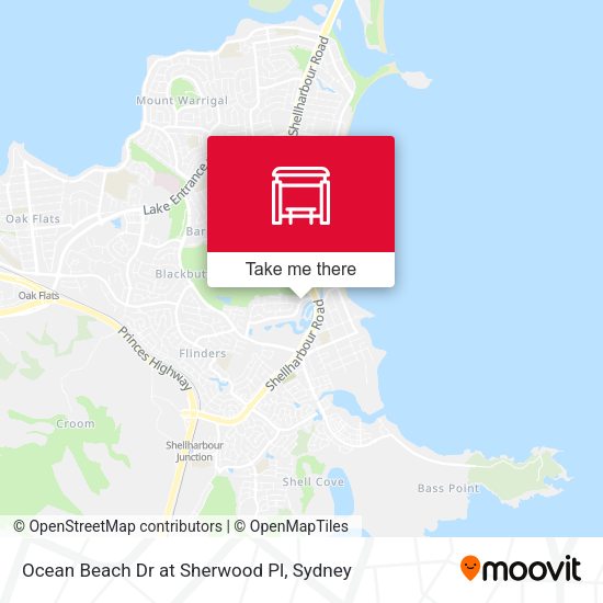 Ocean Beach Dr at Sherwood Pl map
