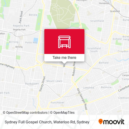 Sydney Full Gospel Church, Waterloo Rd map