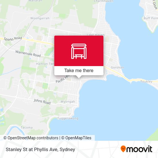 Stanley St at Phyllis Ave map