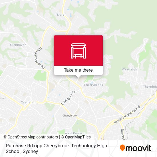 Purchase Rd opp Cherrybrook Technology High School map