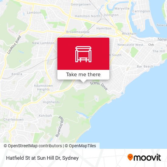 Hatfield St at Sun Hill Dr map