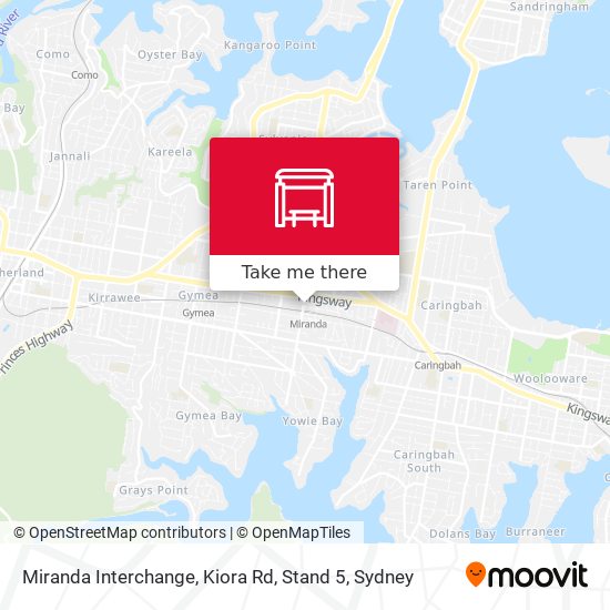 Miranda Interchange, Kiora Rd, Stand 5 map