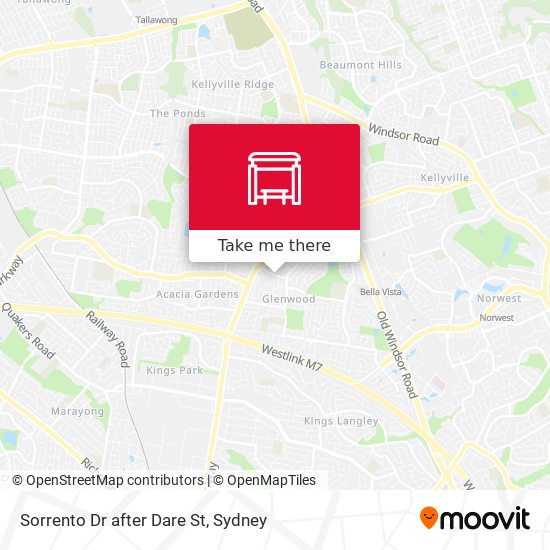 Sorrento Dr after Dare St map