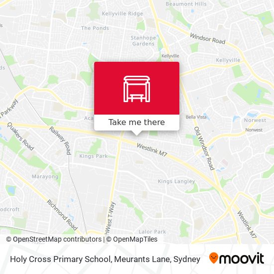 Holy Cross Primary School, Meurants Lane map