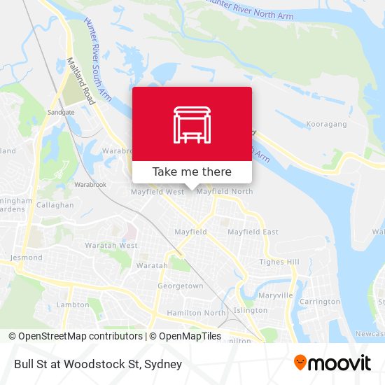 Bull St at Woodstock St map