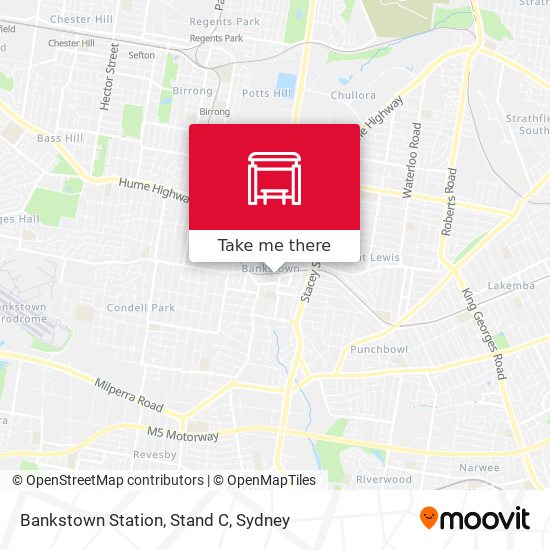 Bankstown Station, Stand C map