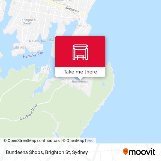 Bundeena Shops, Brighton St map