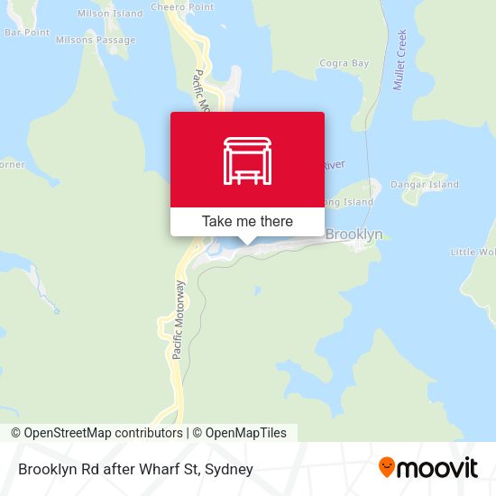 Brooklyn Rd after Wharf St map