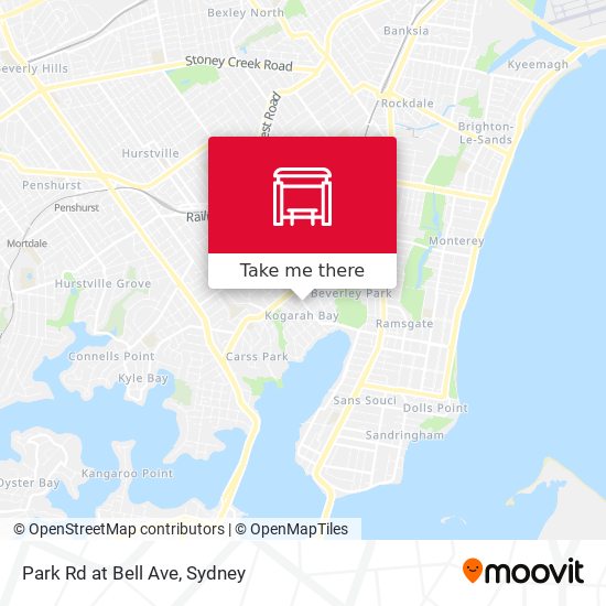 Park Rd at Bell Ave map