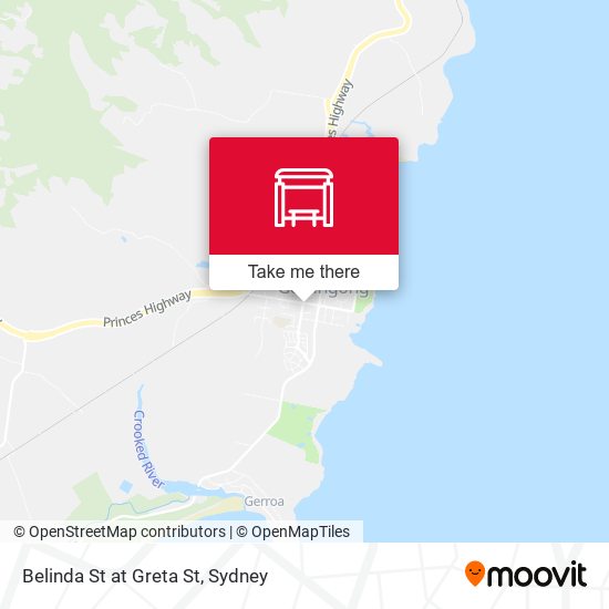 Belinda St at Greta St map