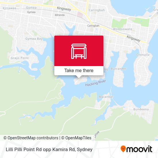 Lilli Pilli Point Rd opp Kamira Rd map