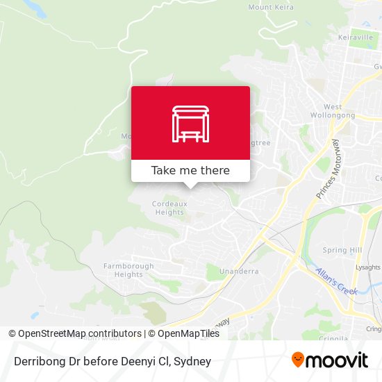 Derribong Dr before Deenyi Cl map
