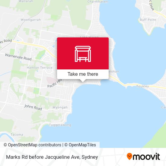 Marks Rd before Jacqueline Ave map