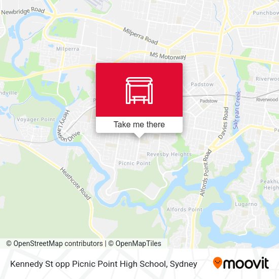 Kennedy St opp Picnic Point High School map