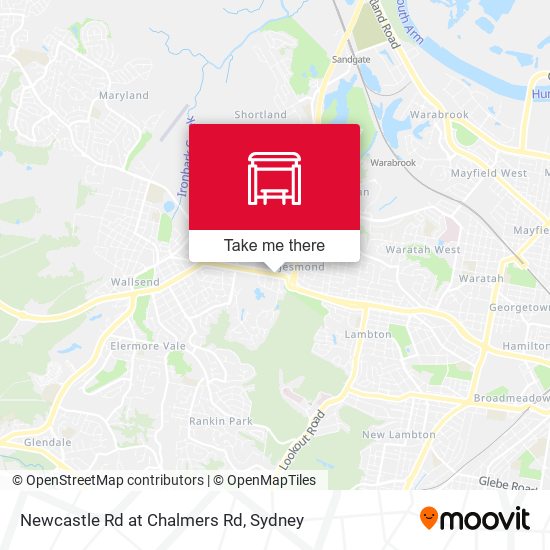 Newcastle Rd at Chalmers Rd map