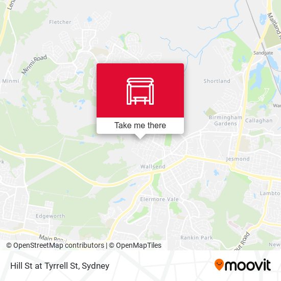 Hill St at Tyrrell St map
