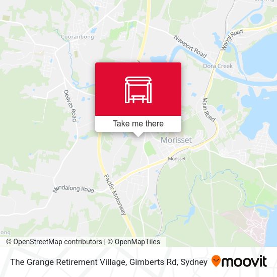 The Grange Retirement Village, Gimberts Rd map