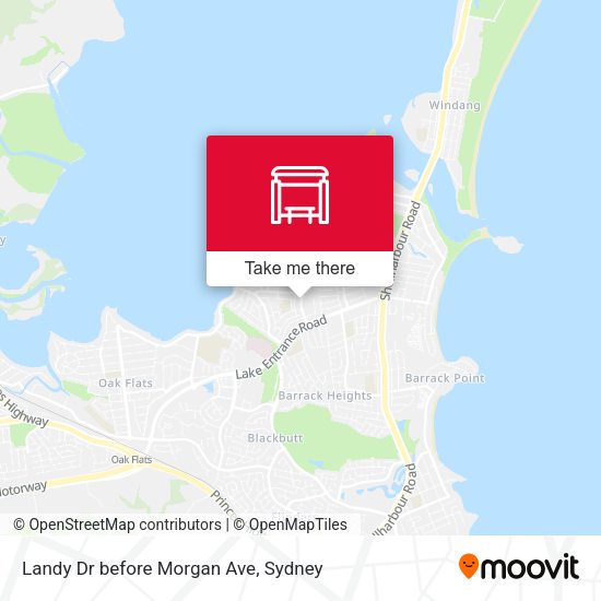 Landy Dr before Morgan Ave map