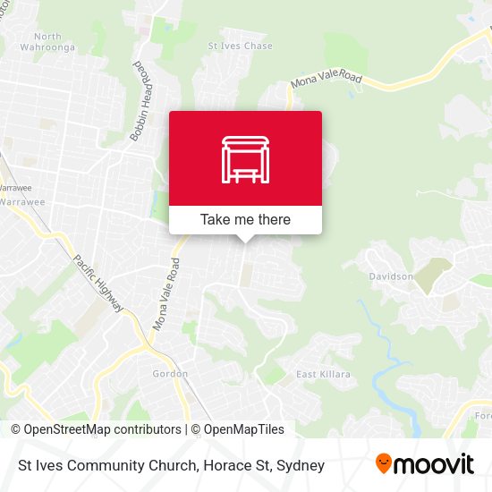St Ives Community Church, Horace St map