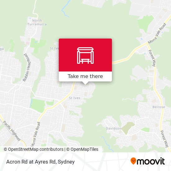 Acron Rd at Ayres Rd map