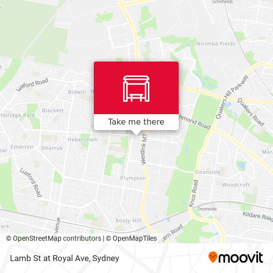 Lamb St at Royal Ave map