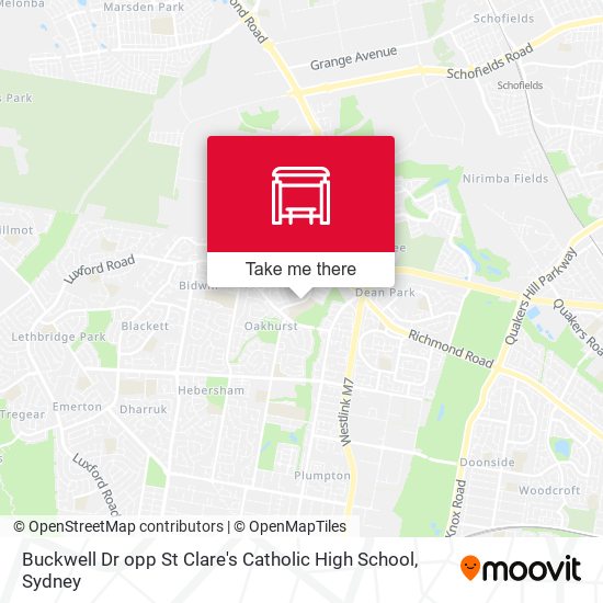 Buckwell Dr opp St Clare's Catholic High School map