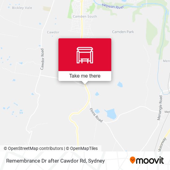 Remembrance Dr after Cawdor Rd map