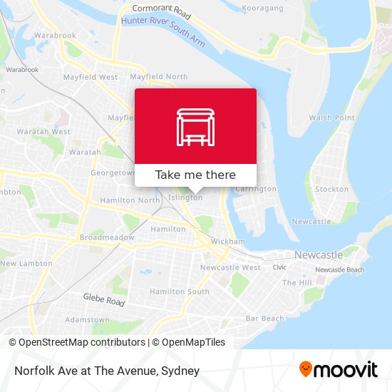 Norfolk Ave at The Avenue map