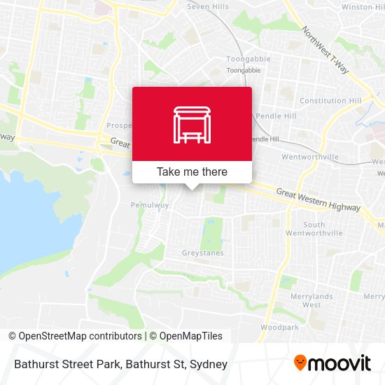 Bathurst Street Park, Bathurst St map