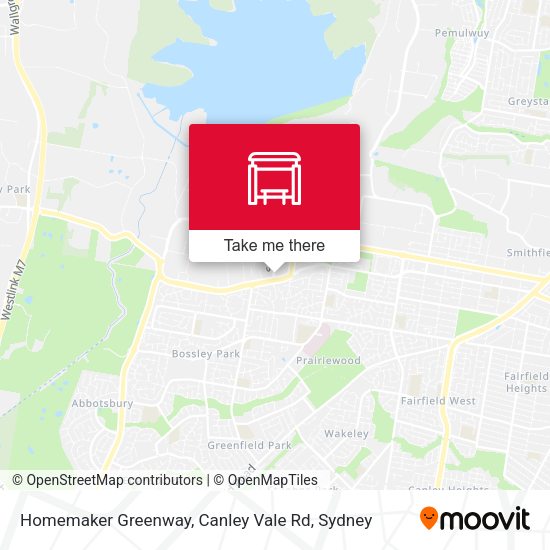 Homemaker Greenway, Canley Vale Rd map