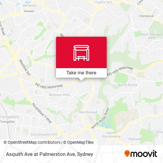 Asquith Ave at Palmerston Ave map