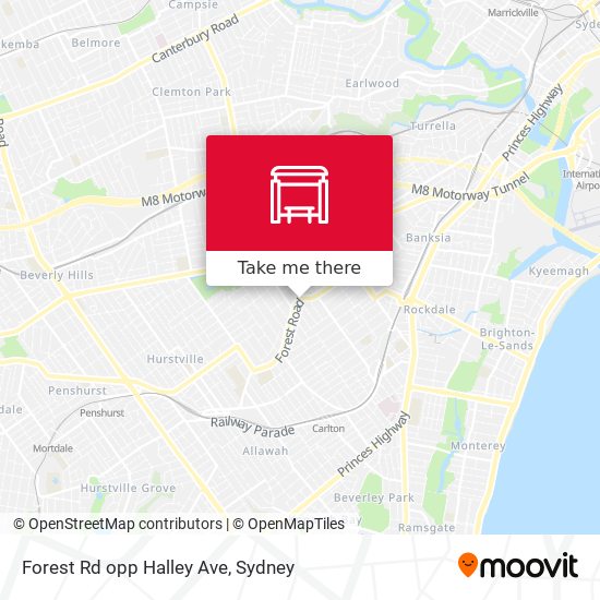 Forest Rd opp Halley Ave map