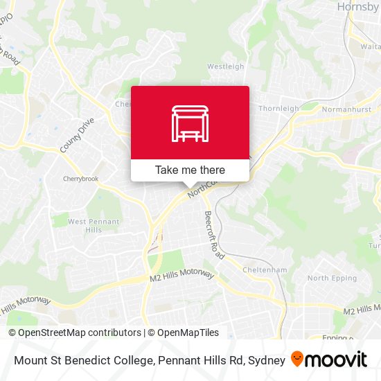 Mount St Benedict College, Pennant Hills Rd map